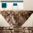 Load image into Gallery viewer, Luxurious gradient velvet sofa cover in brown tones