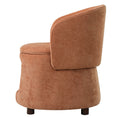 Load image into Gallery viewer, Chair, orange pet-friendly with hidden pet nook; textured upholstery, rounded back, wooden legs.