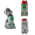Load image into Gallery viewer, Pet dog clothes christmas pompom christmas small grey sweater with festive design and pom poms for small dogs.