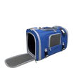 Bild in Galerie-Betrachter laden, Mr. Peanut's Monterey Series airline-compliant horizontal backpack pet carrier, blue with mesh panels