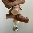 Charger l'image dans la visionneuse de la galerie, Parrot Vine Natural Wood Molar String With Bell Solid Chew Toy by Sell My Stuff