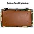 Bild in Galerie-Betrachter laden, Mr. Peanut's Gold Series Pet Carrier; brown leather-look bottom panel with camouflage-print sides.