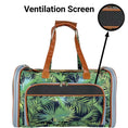 Bild in Galerie-Betrachter laden, Mr. Peanut's Gold Series Pet Carrier, Prints Edition, standard size airline-approved expandable with tropical palm print