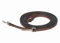 Gallery viewerに画像を読み込む, Henri de Rivel Advantage Breastplate Draw Reins - Full Leather with Breastplate Snap - from JPC Equestrian