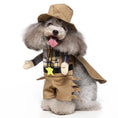 Gallery viewerに画像を読み込む, Cosplay dog outfit by Pet Zen in tan with hat, cape, plaid top and star pendant