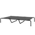 Bild in Galerie-Betrachter laden, Pear Daisy Dog Cot Cooling Pet Bed in charcoal gray with an elevated frame