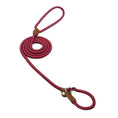 Charger l'image dans la visionneuse de la galerie, Nylon Pup Set Premium Leather Collar Leash Double Stitch Design by For Animals, With Love