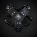 Carica l'immagine nel visualizzatore della galleria, The ''Eros'' harness black Medium Size - Pet Collars & Harnesses from Bestia Dog Gear