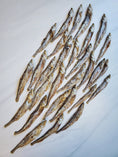 Load image into Gallery viewer, Smelt (Wild Caught) Naked Beasts, whole dried fish laid in neat rows