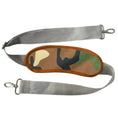 Bild in Galerie-Betrachter laden, Mr. Peanut's Gold Series pet carrier strap with grey webbing and camo-print pad