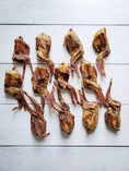 Load image into Gallery viewer, Whole quails (bone-in), golden-brown roasted, arranged on a white wooden surface