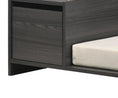 Bild in Galerie-Betrachter laden, Esme Ash Pet Bed with Side Storage by Home Furnishers; dark ash wood frame and beige cushion.