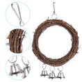 Load image into Gallery viewer, Artisan Natural Rattan Parrot Swing Garden Chair With Hooks by Sell My Stuff