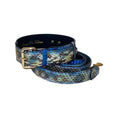 Load image into Gallery viewer, Avery Blue Snake Collar And Leash Set For 14-19 Innecks by Allysa Payne Beverly Hills