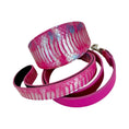Load image into Gallery viewer, Pavé In Pink Iridescent Snake Collar and Leash Set, 3-inch wide, Allysa Payne Beverly Hills