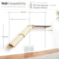 Bild in Galerie-Betrachter laden, Slanted Cat Scratcher for Wall by Catastrophic Creations, beige rope-wrapped posts with wooden ends