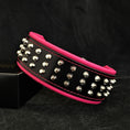 Load image into Gallery viewer, Bestia Custom Dog Gear Stud Collar With Nickel Plated Barrel Studs by Bestia Dog Gear