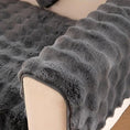 Load image into Gallery viewer, Molly Mutt Couch Cover, plush gray sofa protector with non-slip backing