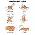 Load image into Gallery viewer, Versatile chenille sofa cover by topspet, orange pet-friendly dog couch cover
