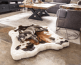 Load image into Gallery viewer, Paw.com PupRug Animal Print Memory Foam Dog Bed in brown faux cowhide.