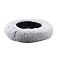 Bild in Galerie-Betrachter laden, Mr. Peanut's OrthoPlush Pet Bed, 23-inch gray two-tone donut with soft plush exterior and dark inner area