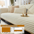 Load image into Gallery viewer, Luxurious rabbit fur sofa slipcover, non-slip backing, light grey for dog use on 2-seat sofa