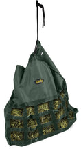 Bild in Galerie-Betrachter laden, Gatsby Nylon Scratchless Slow Feed Hay Bag, green with rope hanger by StateLineTack