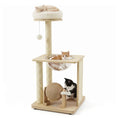 Gallery viewerに画像を読み込む, 40-inch solid wood cat tree with space capsule and sisal posts by DirectDeals