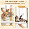 Carica l'immagine nel visualizzatore della galleria, Cat Tree by DirectDeals, 41-Inch with real wood branches and white plush, jute scratching posts