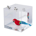 Charger l'image dans la visionneuse de la galerie, capuca Large Bird Bath Cage Hanging - 6.3 Inch Bird Bathtub Shower Box Bowl Cage Accessories for Big Bird Parakeets Parrot Budgie Conure African Grey for Most Indoor Cages - from For Animals, With Love