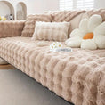 Load image into Gallery viewer, Molly Mutt Couch Cover by topspet; plush beige sofa protector with non-slip backing
