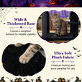 Load image into Gallery viewer, 51-inch Gothic Multi-Level Cat Tree with Spider Toy & Hammock by DirectDeals, black plush fabric