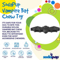Bild in Galerie-Betrachter laden, Vampire Bat Nylon Dog Chew Toy by SodaPup, FDA compliant for aggressive chewers.