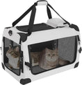 Charger l'image dans la visionneuse de la galerie, Large Cat Carrier for 2 Cats Soft Sided Travel Crate Up to 55lbs by Wags & Whiskers Pet Supply