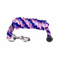 Bild in Galerie-Betrachter laden, GATSBY solid-braid polypropylene lead rope in pink, purple and blue with metal hardware