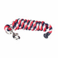 Bild in Galerie-Betrachter laden, GATSBY Solid-Braid Polypropylene Lead rope in red, white, and navy with a metal snap hook