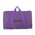 Cargar la imagen en la vista de la galería, Tabelo saddle pad bag, purple with embroidery, double-sided design and matching purple straps.