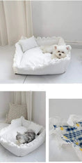 Load image into Gallery viewer, Princess Cozy Plush Wrap Dog Bed Sofa Ultra Soft For Small Dogs Cats by Furr Baby Gifts