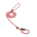Charger l'image dans la visionneuse de la galerie, Nylon Pup Set Premium Leather Collar Leash Double Stitch Design by For Animals, With Love