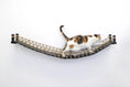 Bild in Galerie-Betrachter laden, Cat Bridge for Wall cat perch, curved rope bridge with woven lattice and black end caps
