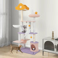 Cargar la imagen en la vista de la galería, DirectDeals 66 Inch Purple Multi-Level Cat Tree With Sisal Scratching by DirectDeals