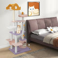 Cargar la imagen en la vista de la galería, DirectDeals 66 Inch Purple Multi-Level Cat Tree With Sisal Scratching by DirectDeals