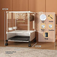 Gallery viewerに画像を読み込む, LuxeLife Modern ClearView Rolling Bird Cage With Transparent Acrylic Paneling Plus Wheels by Sell My Stuff
