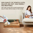 Load image into Gallery viewer, Modern Wooden Pet Bed for Cats & Dogs by Home Furnishers; wood frame with tan cushions, cat lounging.