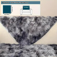 Load image into Gallery viewer, Luxurious Gradient Velvet Sofa Cover by topspet, grey gradient faux fur throw for sofa