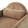 Load image into Gallery viewer, Coffee Pet Friendly Accent Chair with Hidden Pet Nook, textured brown fabric