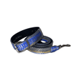 Charger l'image dans la visionneuse de la galerie, Rogue Collars Snakeskin Blue Set With Silver Hardware by Allysa Payne Beverly Hills
