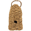 Load image into Gallery viewer, GreaterGood Haitian Birdhouse in natural palm-fiber weave with loop handle