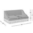 Load image into Gallery viewer, Duchess 33' Medium Princess Pet Bed Sofa with Fringe Skirt, Olive Green Velvet by HouseOfZazla