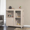 Carica l'immagine nel visualizzatore della galleria, Living World Four Tier Wood Guinea Pig Cage XL With Storage Cabinet by V.I.P Digital Presence